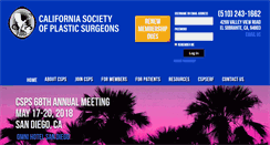 Desktop Screenshot of californiaplasticsurgeons.org